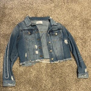 Kancan Distressed Denim Jacket